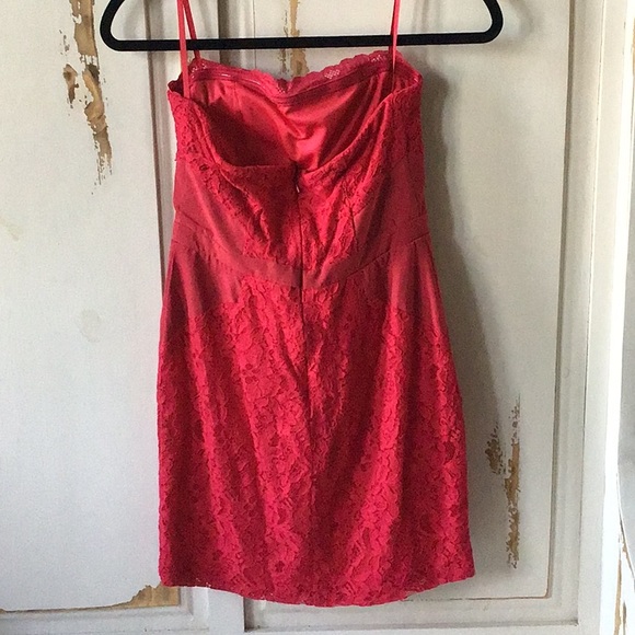 NWT! Fuchsia strapless mini dress size 3 - Picture 2 of 3